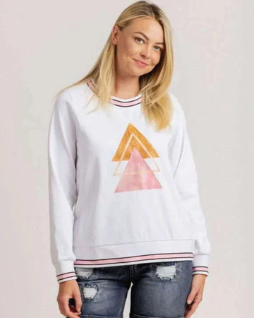 Mi Moso Arrow Sweat - White